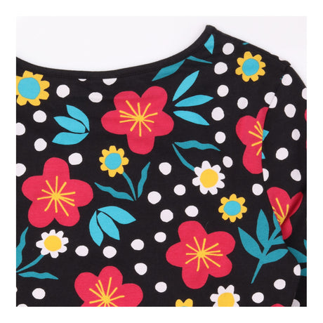 Organic Cotton Floral Spot Long Sleeve