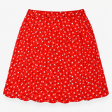 Mini Skirt Red Polka Dot