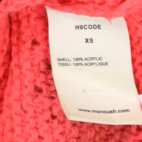 Pink Sleeveless Studded Metallic Knit Top Designer