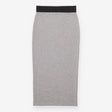 Miss Selfridge Grey Marl Elastic Waist Jersey Midi