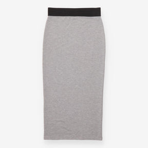 Miss Selfridge Grey Marl Elastic Waist Jersey Midi