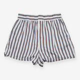 Shorts Blue Brown Stripe Modal Elastic Waist