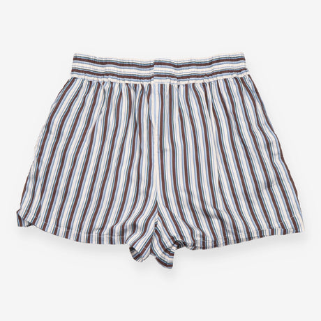 Shorts Blue Brown Stripe Modal Elastic Waist