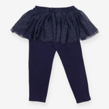 Leggings Navy with Sparkle Skirt