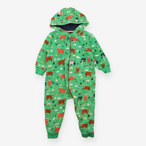 Green Highland Cow Snuggle Suit
