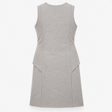 Grey Marl Layered Sleeveless Viscose Blend Dress