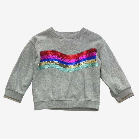 Rainbow Sequin Grey Sweatshirt