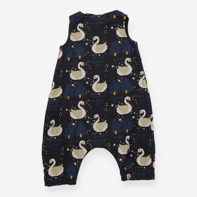 Navy Swan Romper