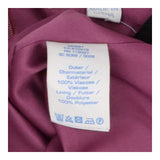 Purple polka dot crew neck dress