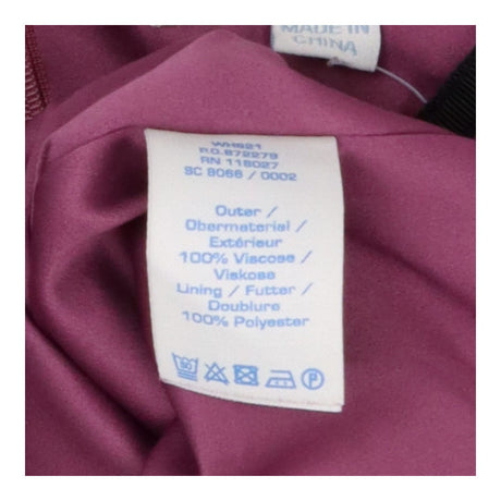 Purple polka dot crew neck dress