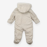 Pramsuit Cream Fleece Lined Teddy Applique
