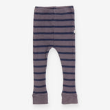 Leggings Ribbed Grey and Navy Stripe
