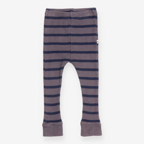 Leggings Ribbed Grey and Navy Stripe