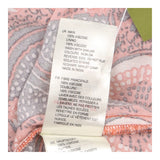 Skirt Orange Navy Fruit Print A-Line Midi