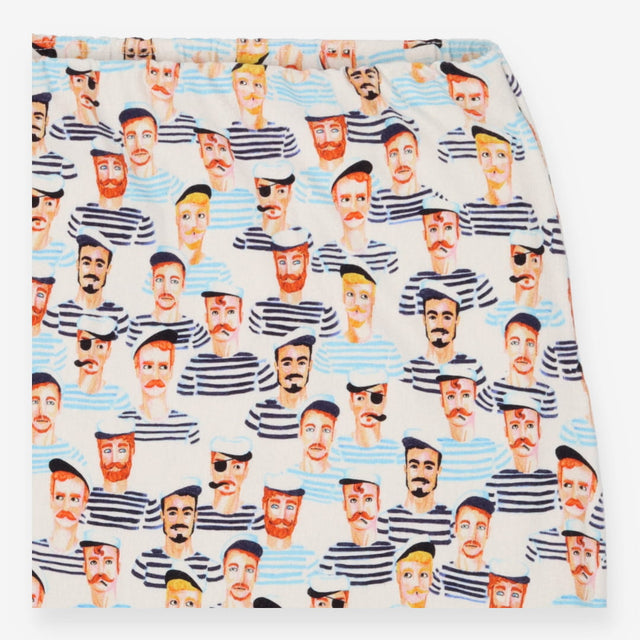Skirt white with sailors 
