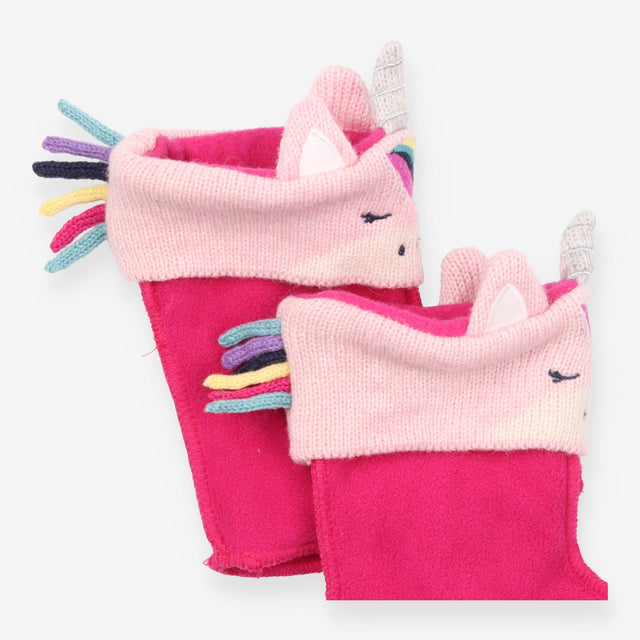 Pink unicorn welly liners