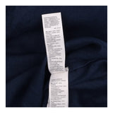 Shirt Dress Navy Blue Pure Linen Belted Button Fro