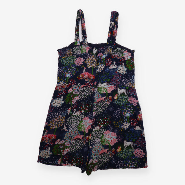Playsuit Navy Dream Forest Print Cotton