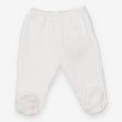 Joggers with feet white padded silver stars