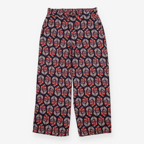 M&S Collection Navy Red Floral Paisley Print Draws