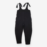 Jumpsuit Black Heavyweight Organic Cotton Tie Shou