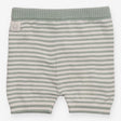Green Striped Knit Shorts