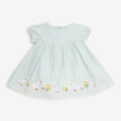 Dress Green Stripe Seersucker with Applique Ducks