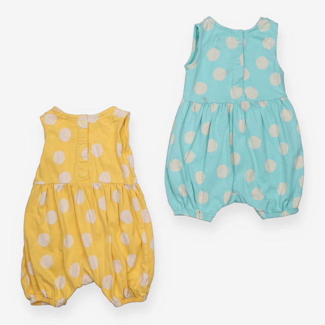 Blue and Yellow Spotty Romper 2 pc 
