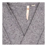 White Stuff Grey Charcoal Marl Open Front Knit Car