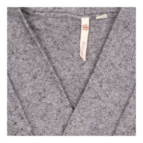 White Stuff Grey Charcoal Marl Open Front Knit Car