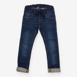 Jeans dark turn up with stretch