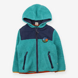 Ted Fleece Jacket Teal/Navy