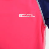 Rash Vest Navy and Neon Pink