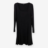 Baukjen Black Viscose Midi Dress