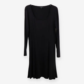 Baukjen Black Viscose Midi Dress