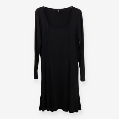 Baukjen Black Viscose Midi Dress