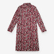 Shirt Dress Anya Wing Print Midi Burgundy
