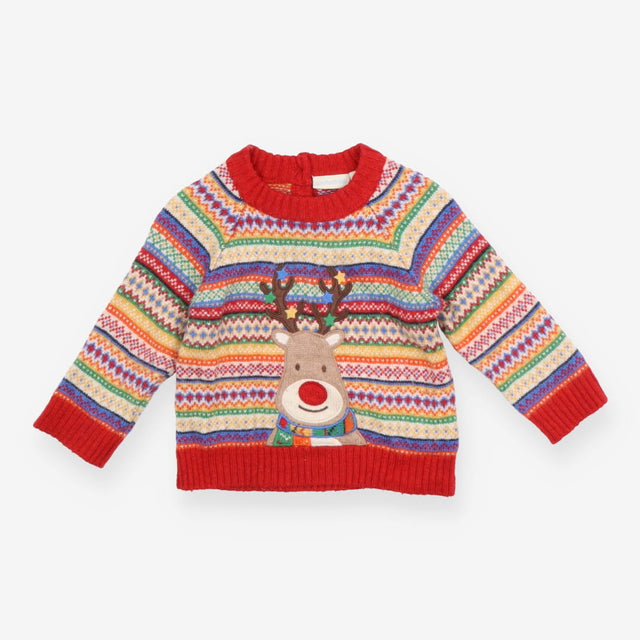 Rudolph Rainbow Cashmere Fair Isle Sweater