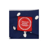 Blue & Cream Polka Dot Short Sleeve Dress with Poc