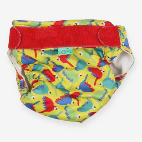 Yellow Parrots Swim Nappy