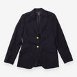Navy 100% Italian Wool Classic Fit Blazer