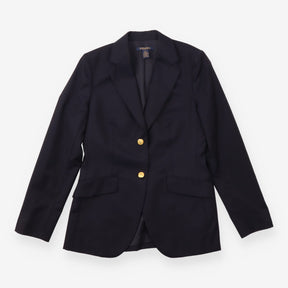 Navy 100% Italian Wool Classic Fit Blazer