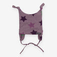 Purple star knot hat