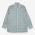 millie manu Shirt Formal Blue abstract print