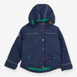 Coat blue green star fleece inner