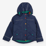 Coat blue green star fleece inner
