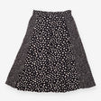 Maxi Skirt Black White Polka Dot Smocked Waist