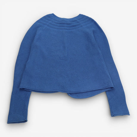 Blue knit cardigan 3 button