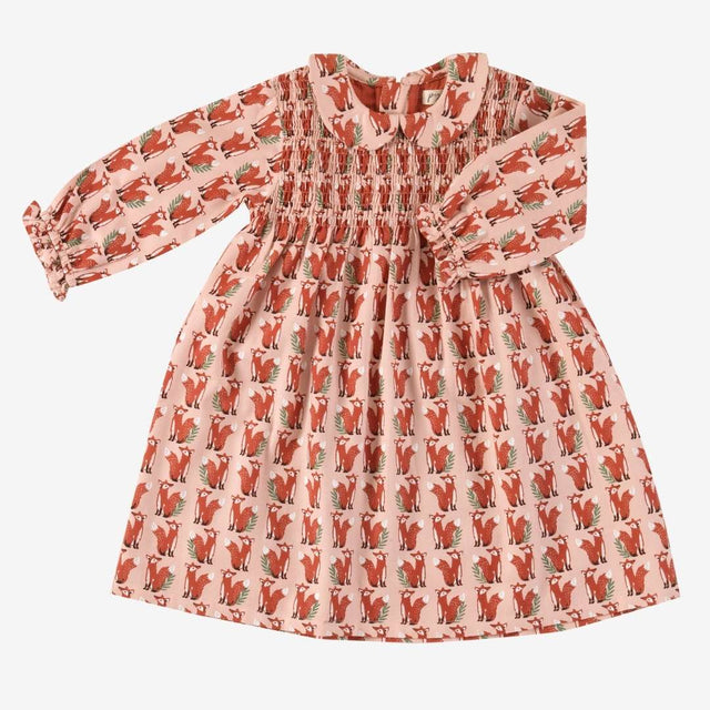 Sitting Fox Smock Dress