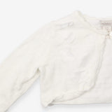 White Cardigan with Flowers